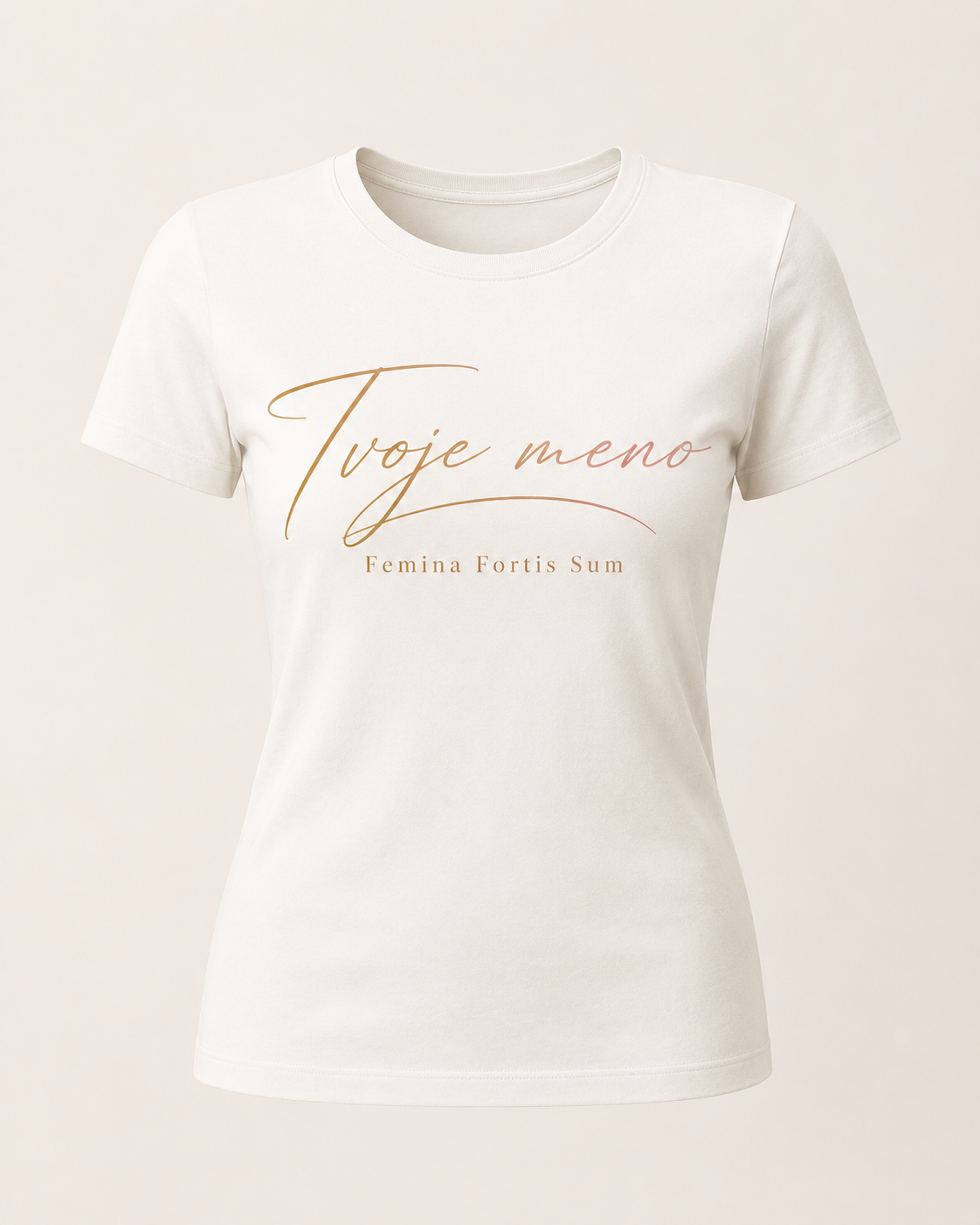 Personalizované Femina Fortis Sum tričko